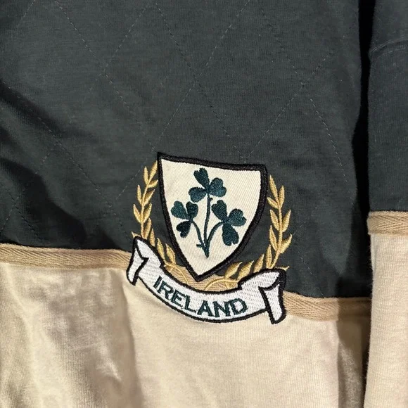 Ireland Three Shamrock Rugby Shirt Unisex Polo Shirt by Lansdowne Size XL - Picture 5 of 16